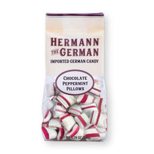 Hermann the German Bavarian CHOCOLATE PEPPERMINT PILLOWS Hard Candy 5.29 oz. / 150 g (Pack of 2)