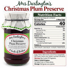 Mrs. Darlington's Christmas Plum Preserve – 12 oz (340 g) | British Holiday Jam