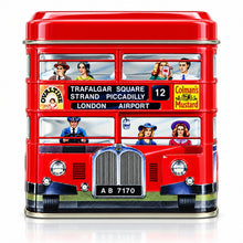 Churchill's London Double-Decker Bus Collectible Tin Coin Bank with Traditional English Butter Toffee – 5.29 oz (150 g)