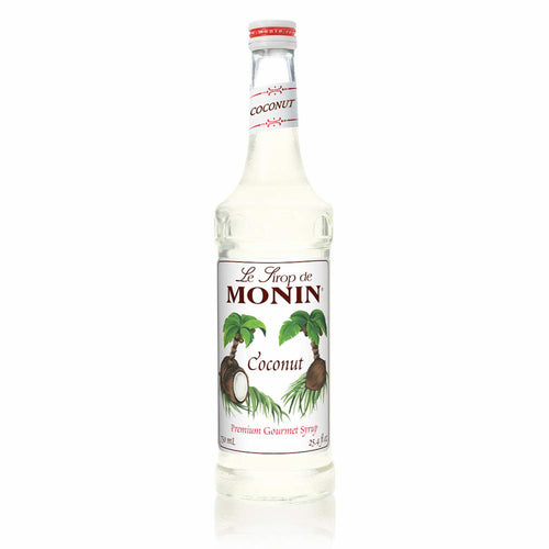 Monin Coconut Syrup for Cocktails, Coffee, and Beverages 750 Ml. / 25.4 Fl. Oz. X 12 (Factory Case)