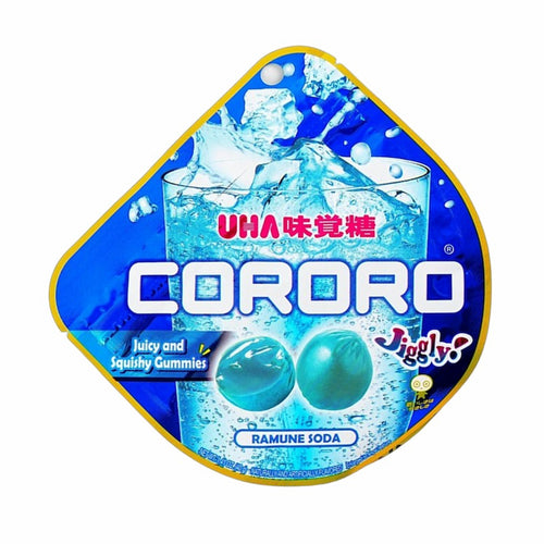 UHA Cororo Japanese Gummy Candy RAMUNE SODA Flavor 1.41 Oz./40 g. (Pack of 6)