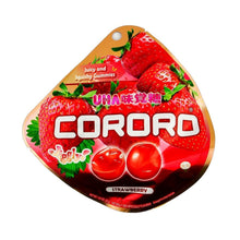 UHA Cororo Japanese Fruit Juice Gummy Candy STRAWBERRY Flavor 1.41 Oz./40 g. (Pack of 6)