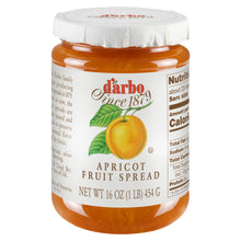 D'Arbo Apricot Fruit Spread Preserve 16 Oz. (454 G) (Pack of 2)