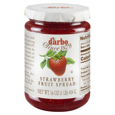 D'Arbo Strawberry Fruit Spread 16 Oz. (454 G) (Pack of 2)