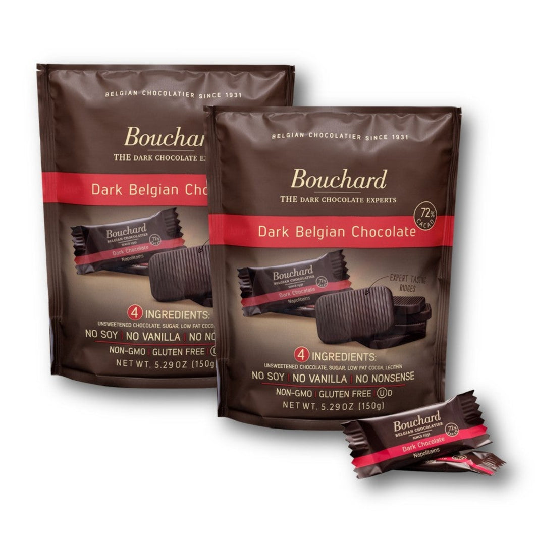 Bouchard Premium Dark Belgian Chocolate 5.29 Oz. / 150 g. (Pack of 2)