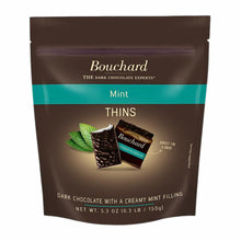 Bouchard Dark Chocolate Mint Thins 72% Cacao 5.3 Oz. (150 g.) (Pack of 2)