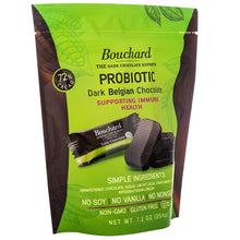Bouchard Belgian Dark Chocolate Probiotic Napolitains 72% Cacao 7.2 Oz. (204g.) (Pack of 2)