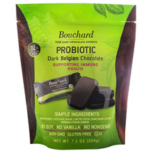 Bouchard Belgian Dark Chocolate Probiotic Napolitains 72% Cacao 7.2 Oz. (204g.) (Pack of 2)