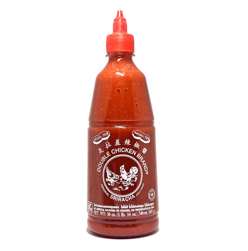 Sriracha Hot Chili Sauce All Natural Double Chicken Brand 30 Oz.