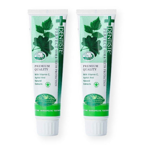 Dentiste Premium Nighttime Herbal Toothpaste For Fresh Morning Breath Net Wt. 3.5 oz. / 100 g (Pack of 2).)