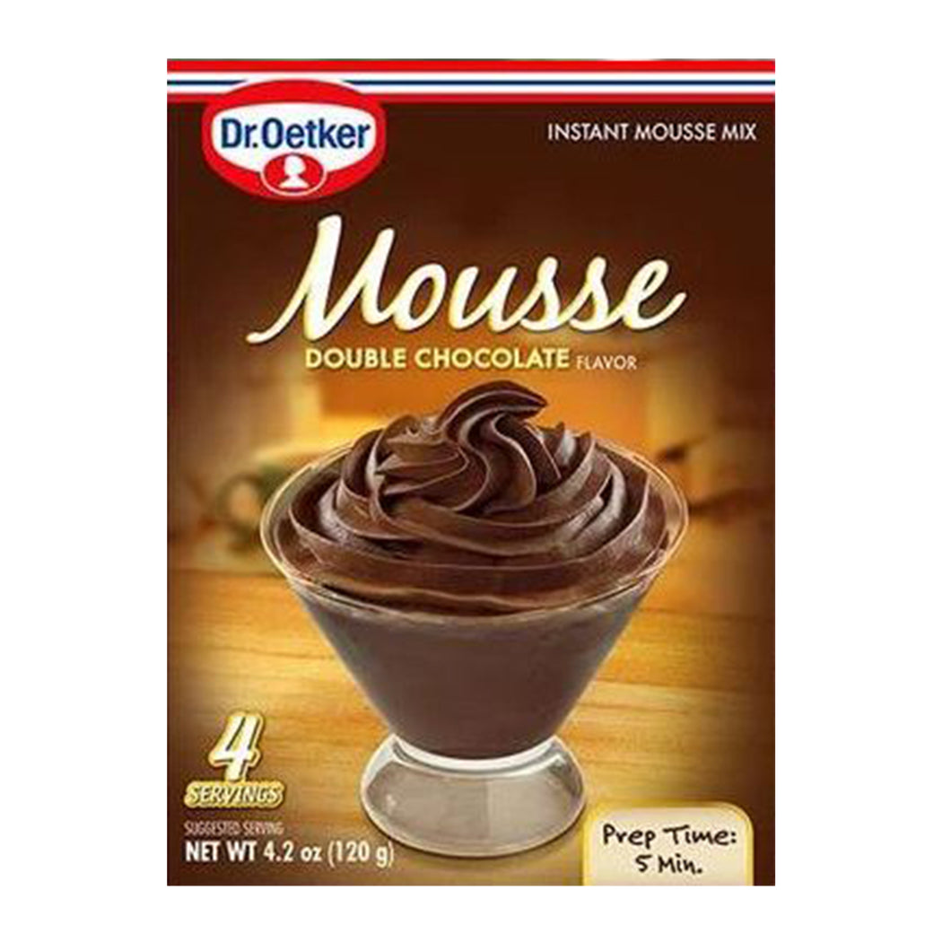 Dr. Oetker Double Chocolate Mousse Supreme Instant Mousse Mix 4.2 Oz. (Pack of 3)