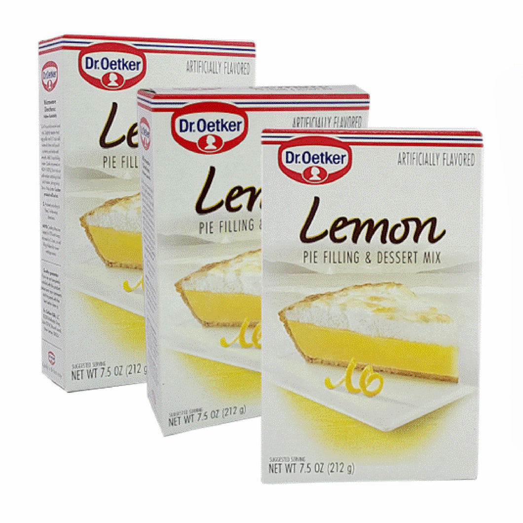 Dr. Oetker Lemon Pie Filling & Dessert Mix 7.5 Oz. (Pack of 3)