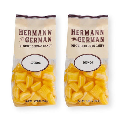 Hermann the German Bavarian EGGNOG Hard Candy 5.29 oz. / 150 g (Pack of 2)