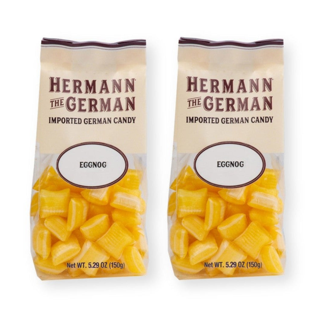 Hermann the German Bavarian EGGNOG Hard Candy 5.29 oz. / 150 g (Pack of 2)
