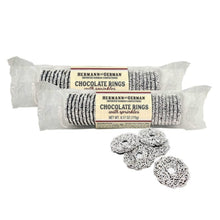 Hermann The German Chocolate Rings with Nonpareils Sprinkles 6.17 oz. / 175 g. (Pack of 2)