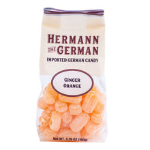 Hermann the German Ginger Orange Bavarian Hard Candy 5.29 oz. / 150 g (Pack of 2)