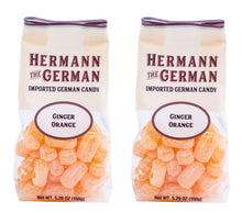 Hermann the German Ginger Orange Bavarian Hard Candy 5.29 oz. / 150 g (Pack of 2)