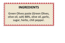 Le Conserve della Nonna GREEN OLIVES Tapenades 6.7 Oz. / 190 G. (Pack of 2)