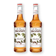 Monin Hazelnut Syrup for Cocktails, Coffee, and Beverages 750 Ml. / 25.4 Fl. Oz. (Pack of 2)