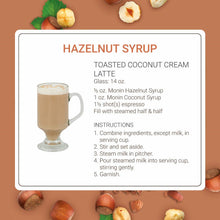 Monin Hazelnut Syrup with Pump Starter Set for Cocktails, Coffee, and Beverages 750 Ml. / 25.4 Fl. Oz. (2-Pc Set)