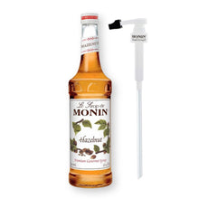 Monin Hazelnut Syrup with Pump Starter Set for Cocktails, Coffee, and Beverages 750 Ml. / 25.4 Fl. Oz. (2-Pc Set)
