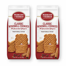 Hermann the German Classic Windmill Cookies Assorted Shapes, traditionally spiced, 14.1 oz /400g. (Pack of 2)