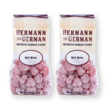Hermann the German Bavarian HOT WINE Hard Candy 5.29 oz. / 150 g (Pack of 2)