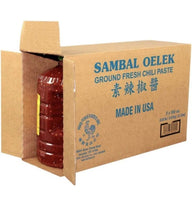 Huy Fong Sambal Oelek Ground Fresh Chili Paste 136 Oz. (8.5 lbs.) X 3 Bottles (Factory Case)