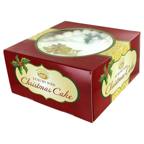 Norfolk Manor English Marzipan Top Iced Christmas Pudding Cake 32 Oz. (907 g)