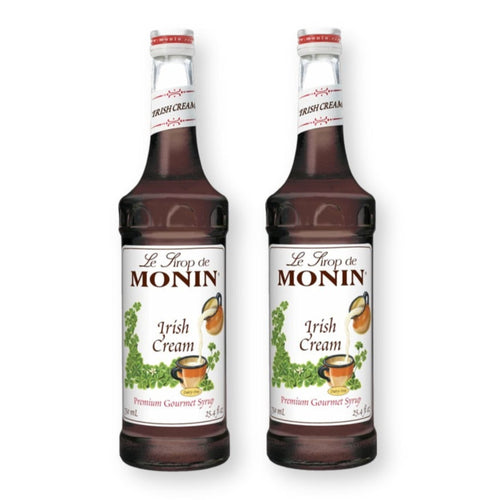 Monin Irish Cream for Cocktails, Coffee, and Beverages 750 Ml. / 25.4 Fl. Oz. (Pack of 2)
