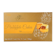 Isabelle Pineapple Cakes 16 Individually Wrapped 27.1 Oz. with Bonus Gold Stainless Steel Tongs (2-Pc Set)