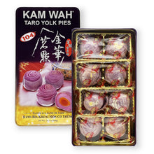 Kam Wah Taro Egg Yolk Pies Mooncake 1 Yolk Gift Tin 560 g. (19.7 Oz.) with Bonus Mini Silicone Tongs