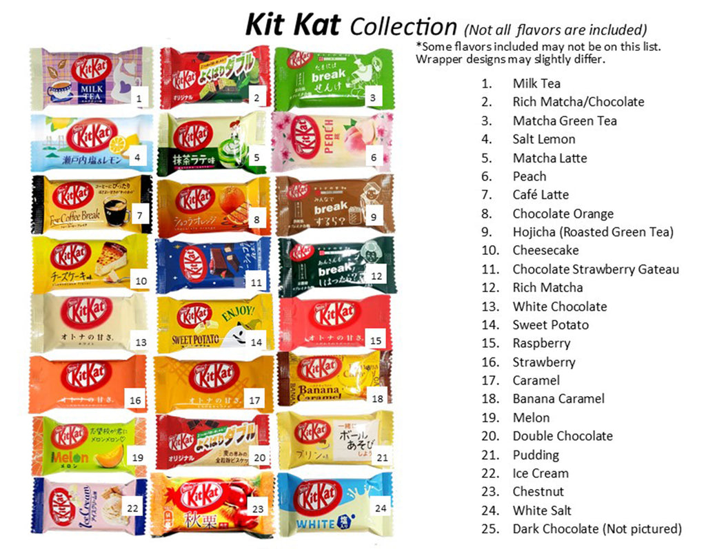 Japanese Kit Kat Special Collection 21 Variety Flavors Limited Edition ...