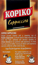 Kopiko Cappuccino Instant Coffee with Choco Granule 8.8 Oz. (25 G.X 10 Sachets) Pack of 2