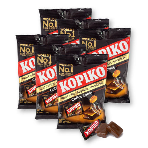 Kopiko Coffee Candy Real Coffee Hard Candy 4.23 Oz. / 120 G. (Pack of 6)