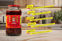 Lao Gan Ma Spicy Chili Crisp Hot Chili Sauce Family/Restaurant Size 23.63 Oz.