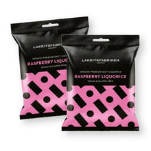 Lakritsfabriken Premium Swedish SALTY RASPBERRY Licorice 3.53 Oz. (Pack of 2)