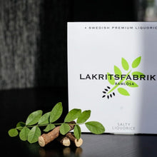 Lakritsfabriken Premium Swedish SALTY Licorice Gift Boxed 5.29 Oz./150 g.