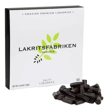 Lakritsfabriken Premium Swedish SALTY Licorice Gift Boxed 5.29 Oz./150 g.
