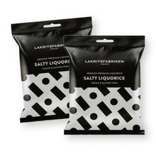 Lakritsfabriken Premium Swedish SALTY Licorice 3.53 Oz. (Pack of 2)