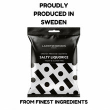Lakritsfabriken Premium Swedish SALTY Licorice 3.53 Oz. (Pack of 2)
