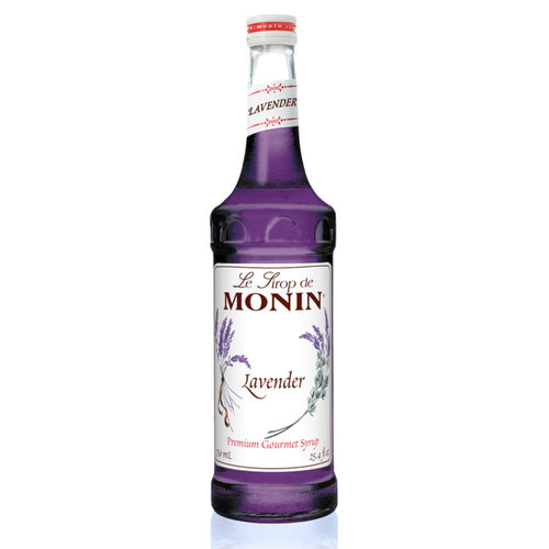 Monin Lavender Syrup for Cocktails, Coffee, and Beverages 750 Ml. / 25.4 Fl. Oz. X 12 (Factory Case)