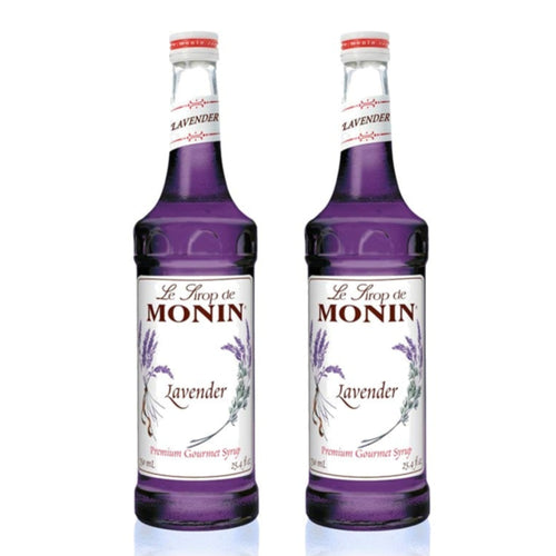 Monin Lavender Syrup for Cocktails, Coffee, and Beverages 750 Ml. / 25.4 Fl. Oz. (Pack of 2)
