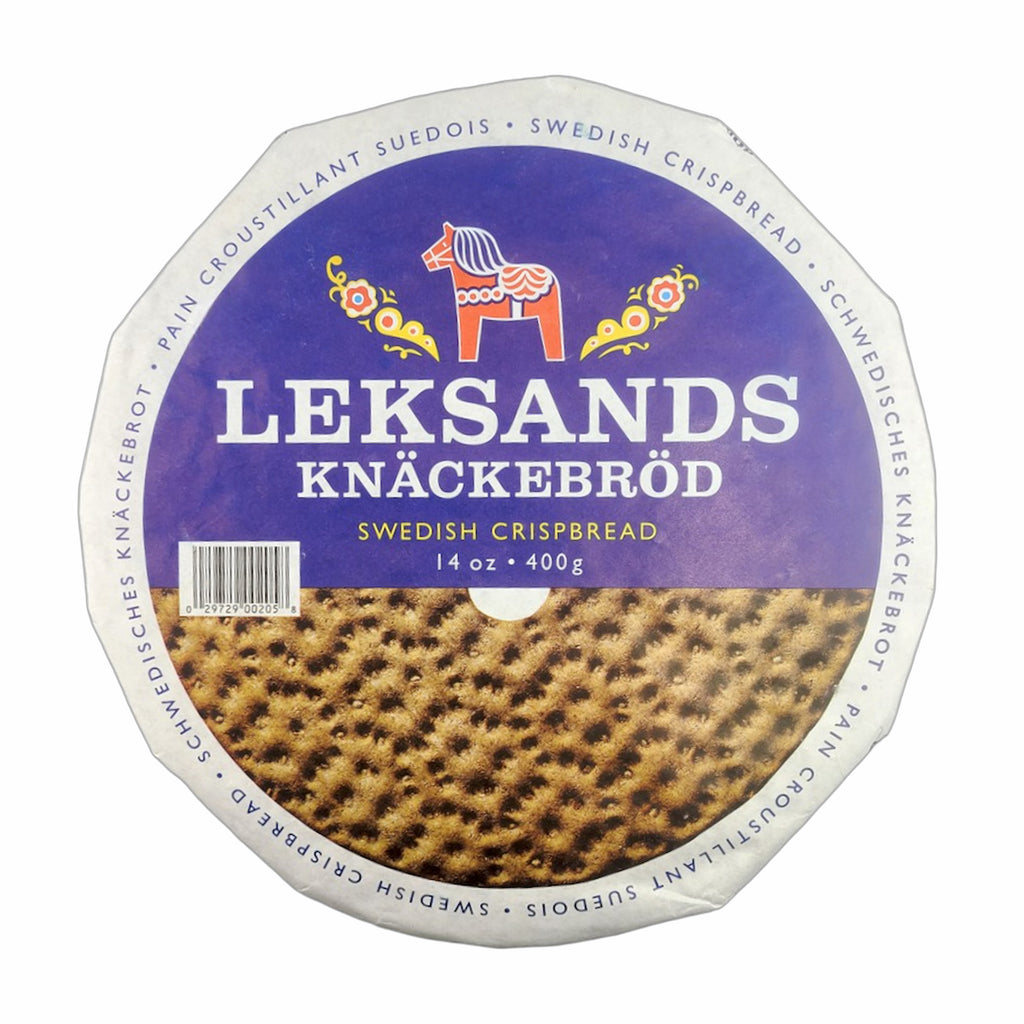 Leksands Swedish Rye Crispbread Rounds 14 Oz./400 G. (Pack of 2 ...