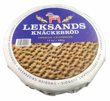 Leksands Swedish Rye Crispbread Rounds 14 Oz./400 G. (Pack of 2)