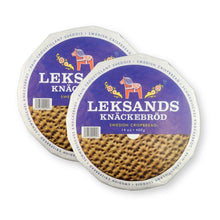 Leksands Swedish Rye Crispbread Rounds 14 Oz./400 G. (Pack of 2)