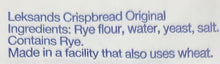 Leksands Swedish Rye Crispbread Rounds 14 Oz./400 G. (Pack of 2)