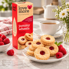 Lovemore Jammy Wheels Raspberry Sandwich Biscuits– Gluten Free, Wheat Free & Milk Free – 4.23 oz / 120 g (Pack of 2)