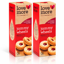 Lovemore Jammy Wheels Raspberry Sandwich Biscuits– Gluten Free, Wheat Free & Milk Free – 4.23 oz / 120 g (Pack of 2)