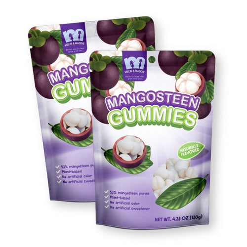 Melin & Maddie MANGOSTEEN Gummies Plant-Based 4.23 Oz. /120 g. (Pack of 2)